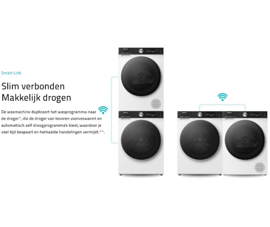 Hisense DH5S102BW warmtepomp droger