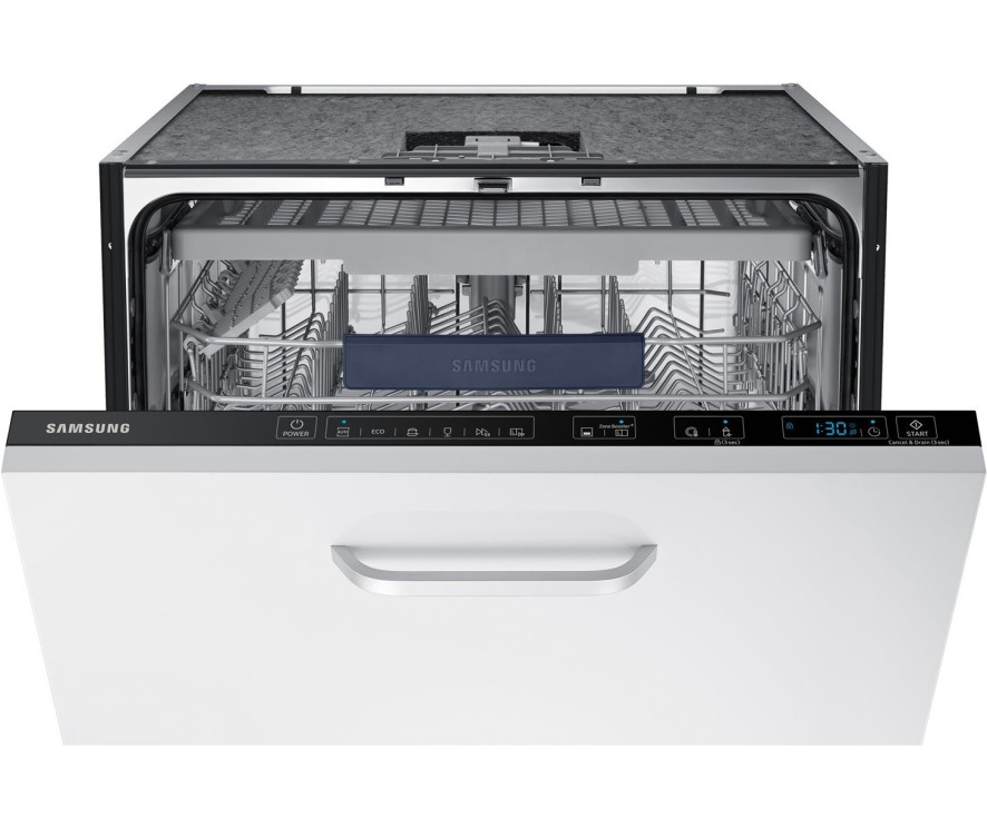 De bediening van de Samsung DW60M9530BB bevindt zich bovenop de rand