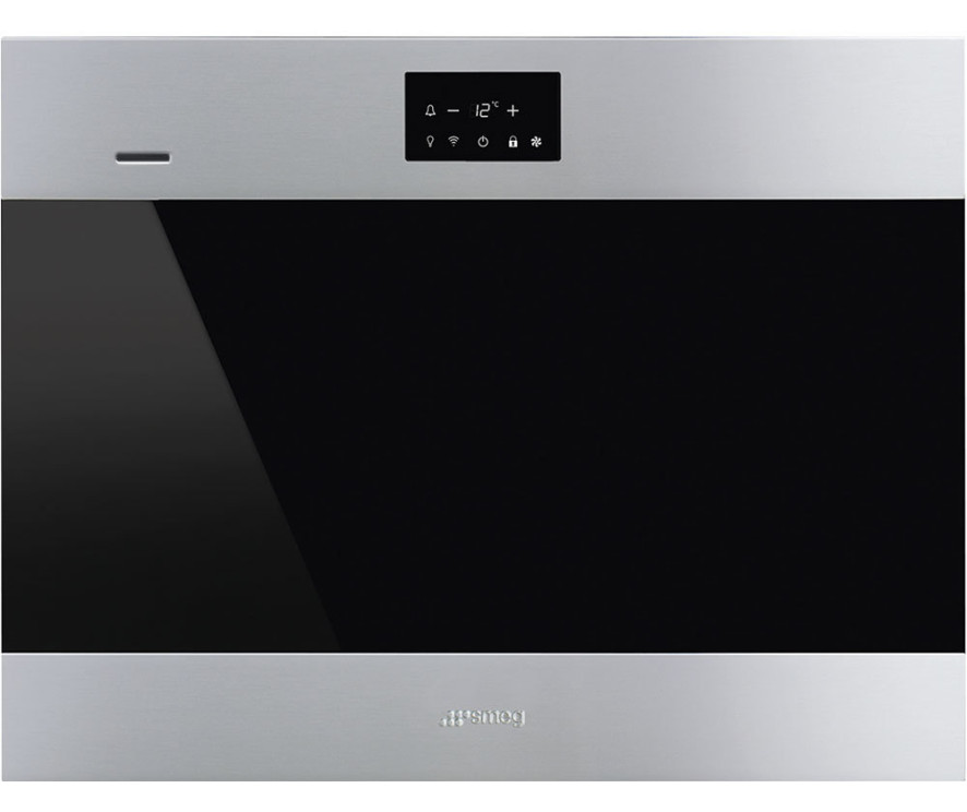 Smeg CVI318RWX2 inbouw wijnkoelkast / wijnklimaatkast - nis 45 cm. - linksdraaiend