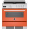 BERTAZZONI fornuis inductie met afzuiging oranje PROCH94I1EART