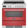 BERTAZZONI fornuis inductie met afzuiging rood PROCH94I1EROT