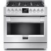FULGOR MILANO fornuis gas rvs FSRC 3606 P MG ED 2F X