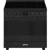 SMEG fornuis inductie zwart C92IPN2