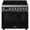 SMEG fornuis inductie zwart CPF92IMBL