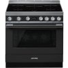 SMEG fornuis inductie antraciet CPF9IPAN