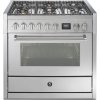STEEL fornuis gas Genesi GQ9S-6W