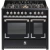 STEEL fornuis gas Oxford X10FF-6 zwart