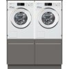 WASMACHINEKAST kast TWO PAIR metallic black