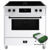 ELEMENTI DI CUCINA fornuis met afzuiging IM9034-WT-IX-B
