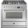STEEL fornuis gas Genesi GQ9S-4M