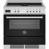 BERTAZZONI fornuis inductie met afzuiging zwart PROCH94I1ENET