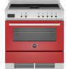 BERTAZZONI fornuis inductie met afzuiging rood PROCH94I1EROT