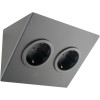 CARESSI contactdoos zwart 2ST14