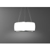 FALMEC afzuigkap eiland wit glas SOFFIO58W