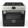 FULGOR MILANO fornuis gas zwart FSRC 3606 P MG ED 2F MBK
