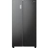 HISENSE side-by-side koelkast blacksteel-look RS711N4AFE