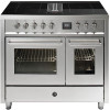 STEEL fornuis inductie Mistral EQ10FF-4FIKW roestvrijstaal