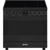 SMEG fornuis inductie mat zwart C9IMN2