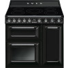 SMEG fornuis inductie zwart TR93IBL2