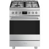 SMEG fornuis gas rvs C6GMXNLK2