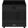 SMEG fornuis inductie zwart C92IPN2