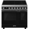 SMEG fornuis inductie zwart CPF92IMBL