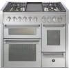 STEEL fornuis gas Genesi GQ10SFF-4B