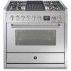 STEEL fornuis gas Genesi GQ9S-4B