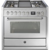STEEL fornuis gas Genesi GQ9S-4T