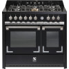 STEEL fornuis gas Oxford X10FF-6 zwart