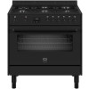 BERTAZZONI fornuis gas zwart MPL96L1ETNC