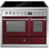 STEEL fornuis inductie Genesi GQ10SF-5FI bordeaux