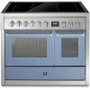 STEEL fornuis inductie Genesi GQ10SF-5FI celeste