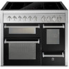 STEEL fornuis inductie Genesi GQ10SFF-5FI nero