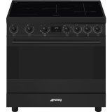 SMEG fornuis inductie mat zwart C9IMN2