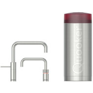 QUOOKER kokend water kraan COMBI+ Nordic Square Twintaps RVS