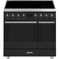 SMEG fornuis inductie mat zwart C92IMMB2