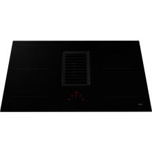 Atag HIDD8471EV inductie kookplaat met afzuiging - 83 cm. breed - zwart