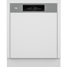 Beko BDSN36640XC2 half geïntegreerde vaatwasser in inox fingerprint proof uitvoering