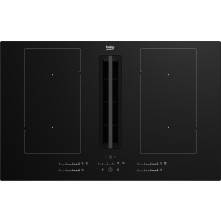 Beko HIXI84700UP inductiekookplaat met geïntegreerde afzuiging en vier flexibele kookzones