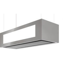 Berbel BIH 95 SKE-L zilver metallic eiland afzuigkap