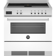 Bertazzoni PROCH94I1EBIT Air-Tec inductie fornuis met afzuiging (kookveldafzuiging) - wit