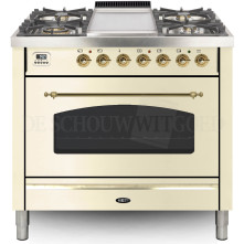 Boretti VFPN93OWG fornuis gasoven oud-wit