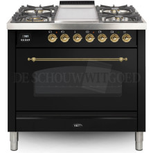 Boretti VFPN93ZWG fornuis gasoven zwart