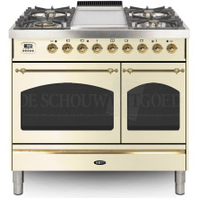 Boretti VFPN94OWG fornuis gasoven oud-wit