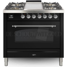 Boretti VFPNR93ZWG fornuis gasoven zwart