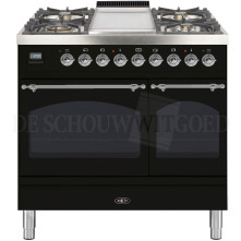 Boretti VFPNR94ZWG fornuis gasoven zwart