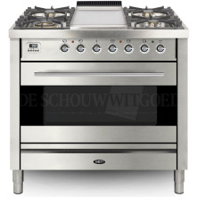 Boretti VFPS93IXG fornuis gasoven roestvrijstaal