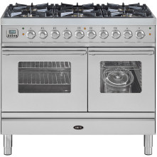 Boretti VP104MIX fornuis met magnetron roestvrijstaal