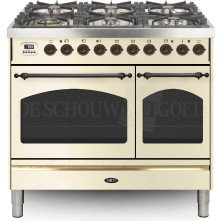 Boretti VPNO946OWG fornuis gasoven oud-wit